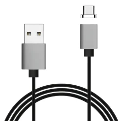Ematic Magnetic USB-C to USB-A Cable for Android Devices, 3 ft., Black (EUTCMG300)