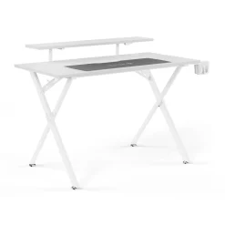 Emerge Vizon 47"W Gaming Desk, White (60986)