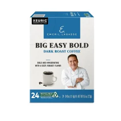 Emeril's Big Easy Bold Coffee, Keurig K-Cup Pod, Dark Roast, 96/Carton (PB4137CT)