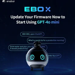 Enabot EBO X Home Robot, Black (EBO X)