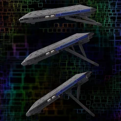 ENHANCE Cryogen Laptop Cooling Stand, USB Connectivity, Blue/Black (ENGXC20100BLWS)