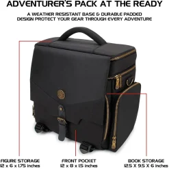 ENHANCE Tabletop Roleplaying Game Fabric Messenger Bag, Black (5501330)