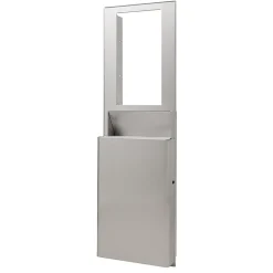 enMotion® Flex High Capacity Trash Receptacle for 15” Wall Cavity by GP PRO, Stainless, 9.03