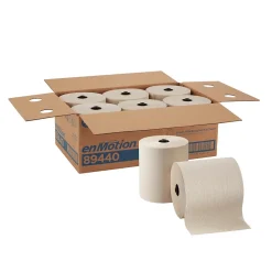 enmotion Recycled Hardwound Paper Towels, 1-ply, 700 ft./Roll, 6 Rolls/Carton (89440)