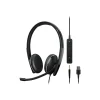 EPOS ADAPT 165T USB II Stereo Computer Headset, Over-the-Head, Black (1000902)
