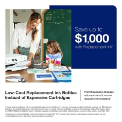 Epson EcoTank ET-2850-W Wireless Color Inkjet Printer, All-In-One Supertank, Print, Scan, Copy (9472541)