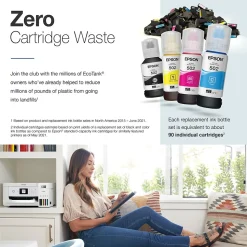 Epson EcoTank ET-2850-W Wireless Color Inkjet Printer, All-In-One Supertank, Print, Scan, Copy (9472541)