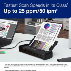 Epson ES-200 Duplex Mobile Color Document Scanner with Auto Document Feeder