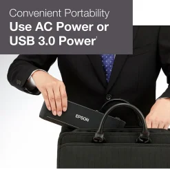 Epson ES-200 Duplex Mobile Color Document Scanner with Auto Document Feeder