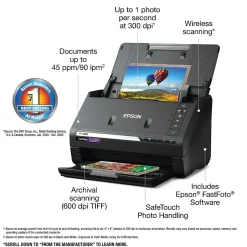 Epson FastFoto FF-680W High-Speed Wireless Desktop Photo Scanner (B11B237201)