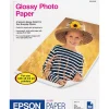 Epson Glossy Photo Paper, 8.5" x 11", 20 Sheets/Pack (S041141)