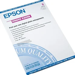 Epson Glossy Photo Paper, 11" x 17", 20 Sheets/Pack (S041156)