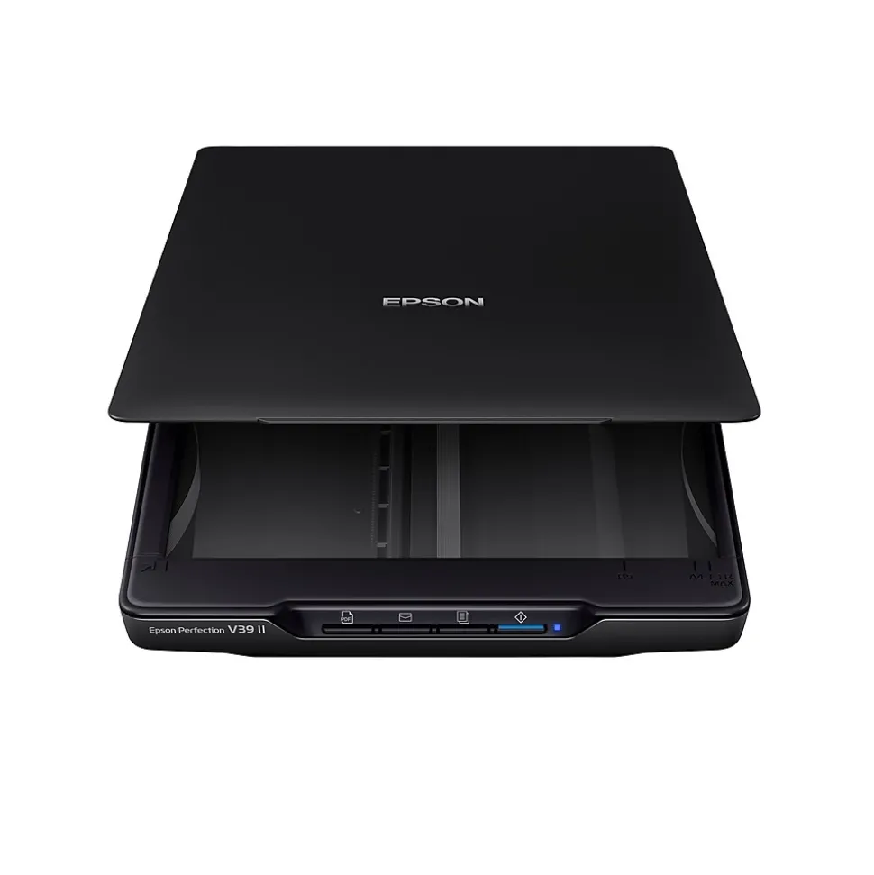 Epson Perfection V39 II Flatbed Portable Photo Scanner, Black (B11B268201)