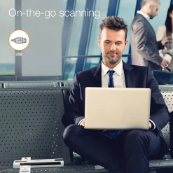 Epson RapidReceipt RR-60 Portable Document Scanner, Black/White (B11B252204)