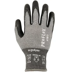 Ergodyne ProFlex 7072 Nitrile Coated Cut-Resistant Gloves, ANSI A7, Gray, XL, 12 Pair (10305)