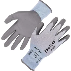 Ergodyne ProFlex 7025 PU Coated Cut-Resistant Gloves, ANSI A2, Blue, XL, 1 Pair (10435)