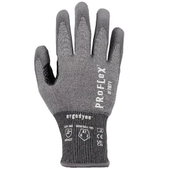 Ergodyne ProFlex 7071 PU Coated Cut-Resistant Gloves, ANSI A7, Gray, XXL, 1 Pair (18076)