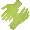 Ergodyne ProFlex 7040 Seamless Knit Cut Resistant Gloves, Food Safe, ANSI A4, Lime, Large, 1 Pair (18014)