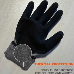 Ergodyne ProFlex 7501 Waterproof Winter Work Gloves, Gray, XXL, 144 Pairs (17936)