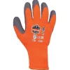 Ergodyne ProFlex 7401 Winter Work Gloves, Fleece Lined, Latex Coated Palm, Orange, Large, 144 Pairs (17894)