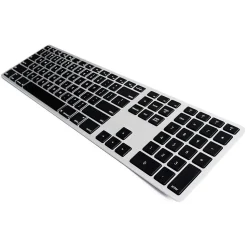 Ergoguys Matias Wireless Ergonomic Keyboard for Mac, Silver/Black (FK418BTLSB)