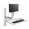 Ergotron CareFit Combo Adjustable Mount, Up to 27" Monitor, White (45618251)