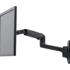 Ergotron LX Adjustable 1 Arm Wall Mount, Up to 34" Monitor, Matte Black (45243224)