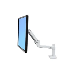 Ergotron LX Adjustable Desk Mount LCD Monitor Mounting Arm, 32" Screen Support, White (45-490-216)