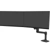 Ergotron LX Adjustable Dual Direct Arm Mounting Arm, 25" Screen Support, Matte Black (45489224)