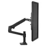 Ergotron LX Desk Adjustable Single Arm 2-Piece Clamp & Grommet Mount, 34" Screen Support, Black (45-241-224)