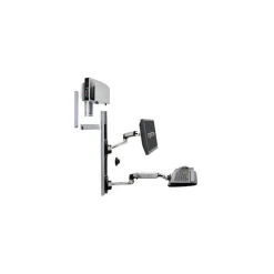 Ergotron LX Wall Mount System Polished Aluminum/Black (45-247-026)