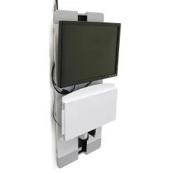 Ergotron StyleView Vertical Lift Adjustable High Traffic Area, 24" Screen Support, White (60-593-216)