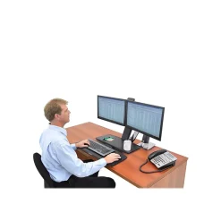 Ergotron WorkFit-A Dual Monitor Stand, Up to 24