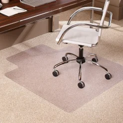 ES Robbins EverLife Carpet Chair Mat with Lip, 45" x 53'', Low-Pile, Clear (ESR120123)