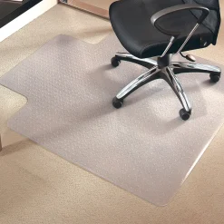 ES Robbins EverLife Carpet Chair Mat with Lip, 36" x 48'', Medium-Pile, Clear (122073)