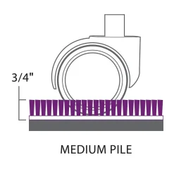 ES Robbins EverLife Carpet Chair Mat with Lip, 36