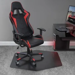 E.S. Robbins Game Zone Chair Mat, 42" x 46", Black