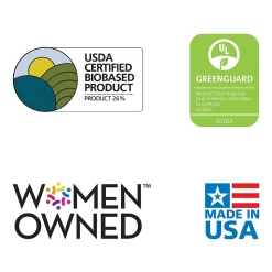 ES Robbins Natural Origins Carpet Chair Mat with Lip, 45