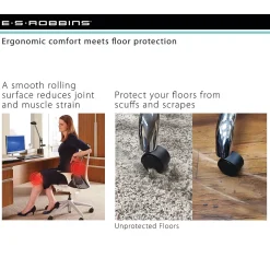 E.S. Robbins Sit or Stand Mat Hard Floor Chair Mat, 45