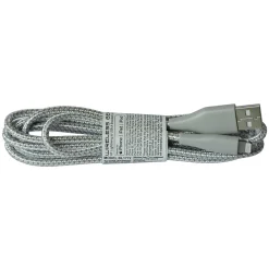 ESI Wireless Gear 6' USB-A to Lighting Power Cable, Male to Male, White/Gray (BL1772)