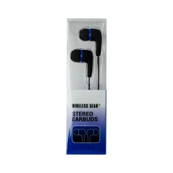 ESI Wireless Gear Earbud Headphones, Black/Blue (G0694)