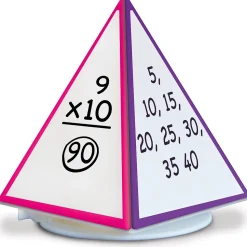 Essential Learning Spin & Write Pyramid™ Rotating 4-Sided Dry-Erase Board (ELP626691)