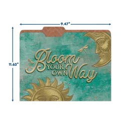 Eureka Curiosity Garden File Folders, 1-Tab, Assorted, Letter Size, 6/Bundle (EU-866450-6)