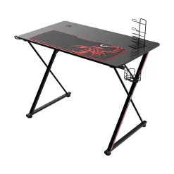 Eureka Ergonomic 39" Computer Gaming Desk, Black (GD0071-BK)