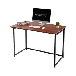 Eureka Ergonomic 43"W Computer Desk, Teak (CD006)