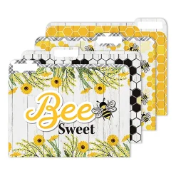 Eureka The Hive File Folders, Straight Cut, Letter Size, Assorted Colors, 4/Pack, 6 Packs/Bundle (EU-866447-6)