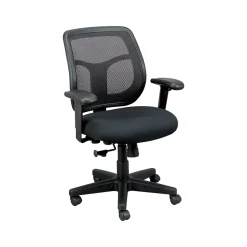 Eurotech Apollo Fabric Task Chair, Black (MT9400-BK)