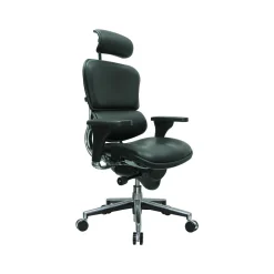 Eurotech Leather Task Chair, Black (LE9ERG(N))