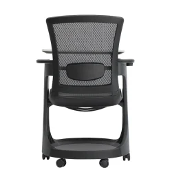 Eurotech SKTRN-BLK Eduskate Mesh Conference Chair, Fixed Arms, Black