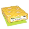 Exact 65 lb. Card Stock Paper, 8.5" x 11", Vulcan Green, 250 Sheets/Ream (WAU21869)